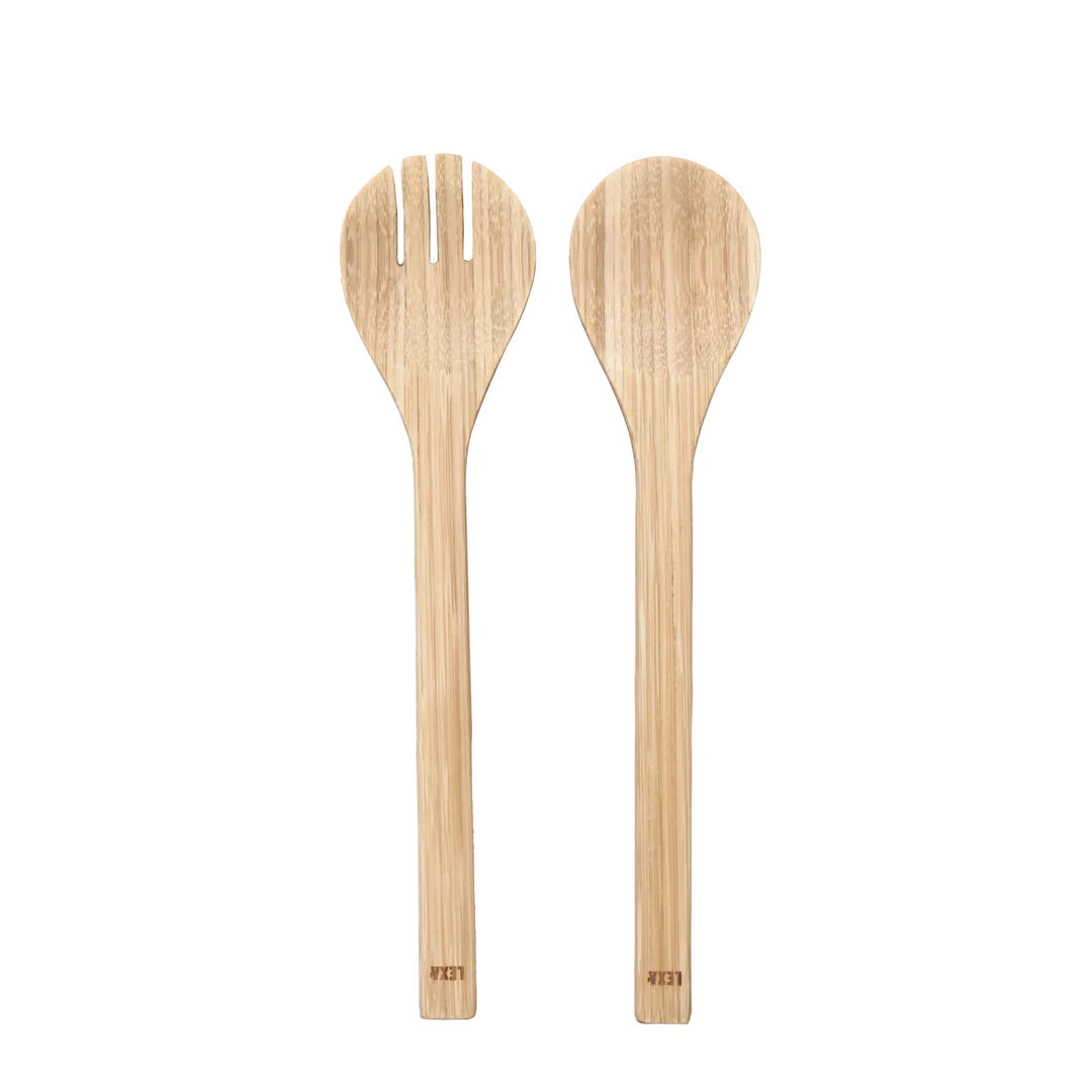 Lexa Bamboo Salad Utensil Set, Natural