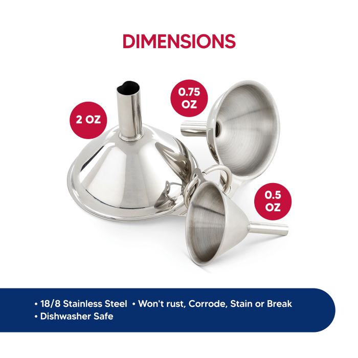 Kitchen Condiment Funnel Set