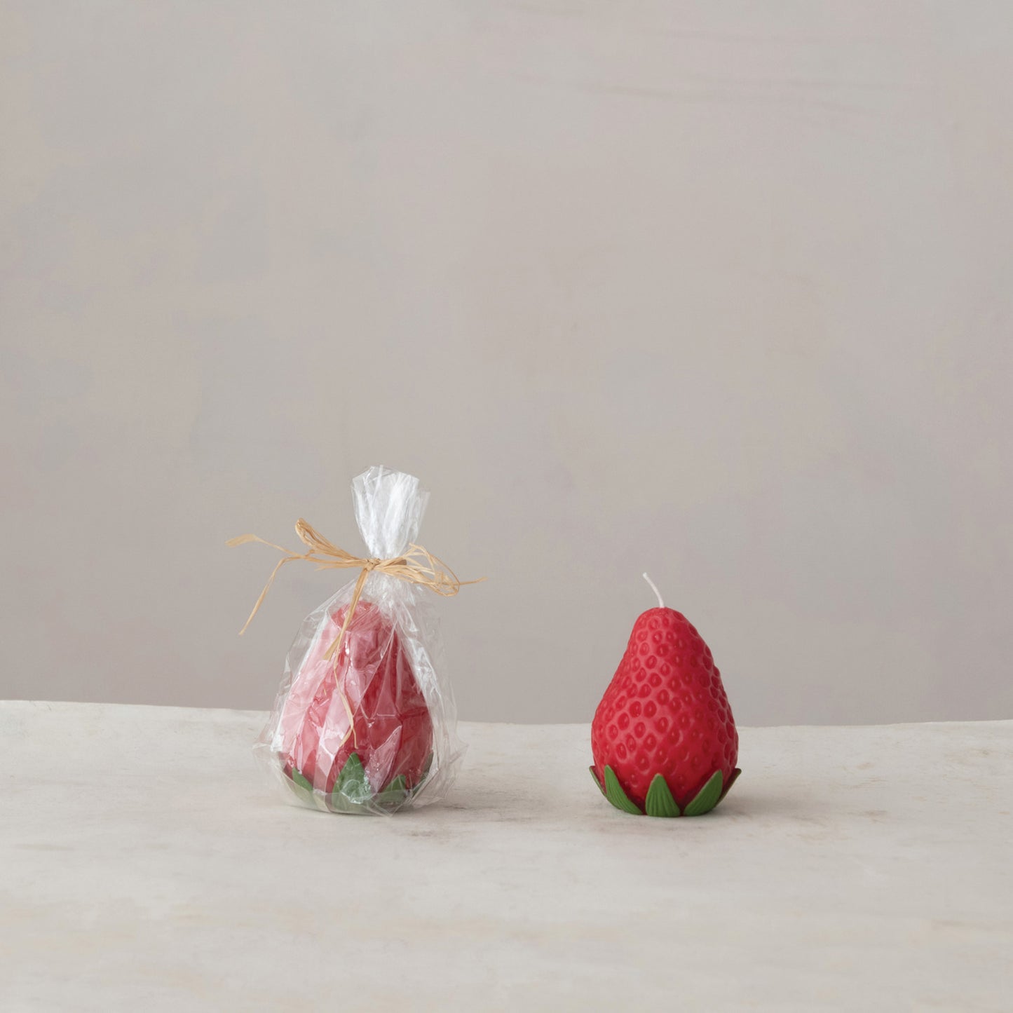 Strawberry Shaped Candle, 3”
