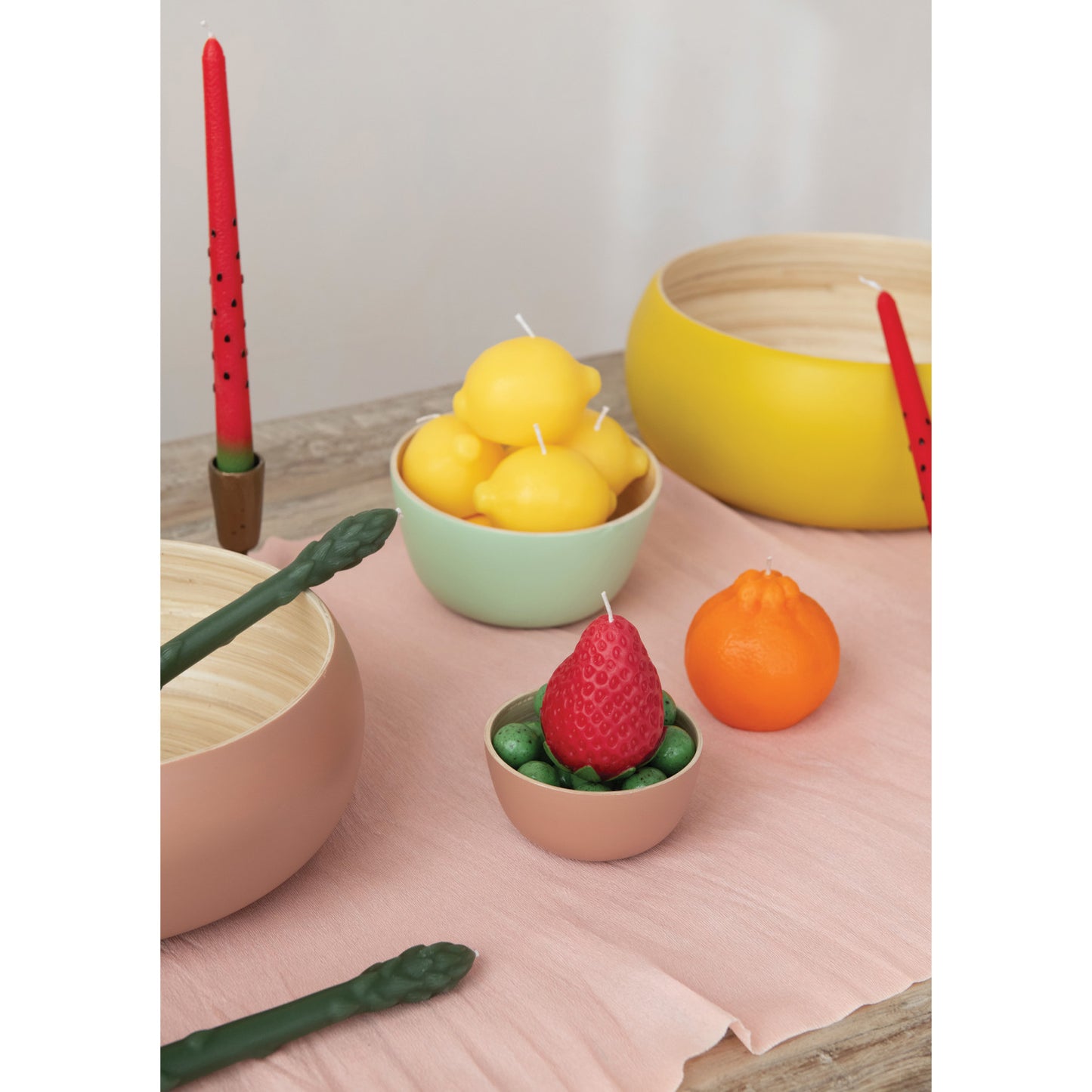 Lemon Shaped Candle, 2.25”