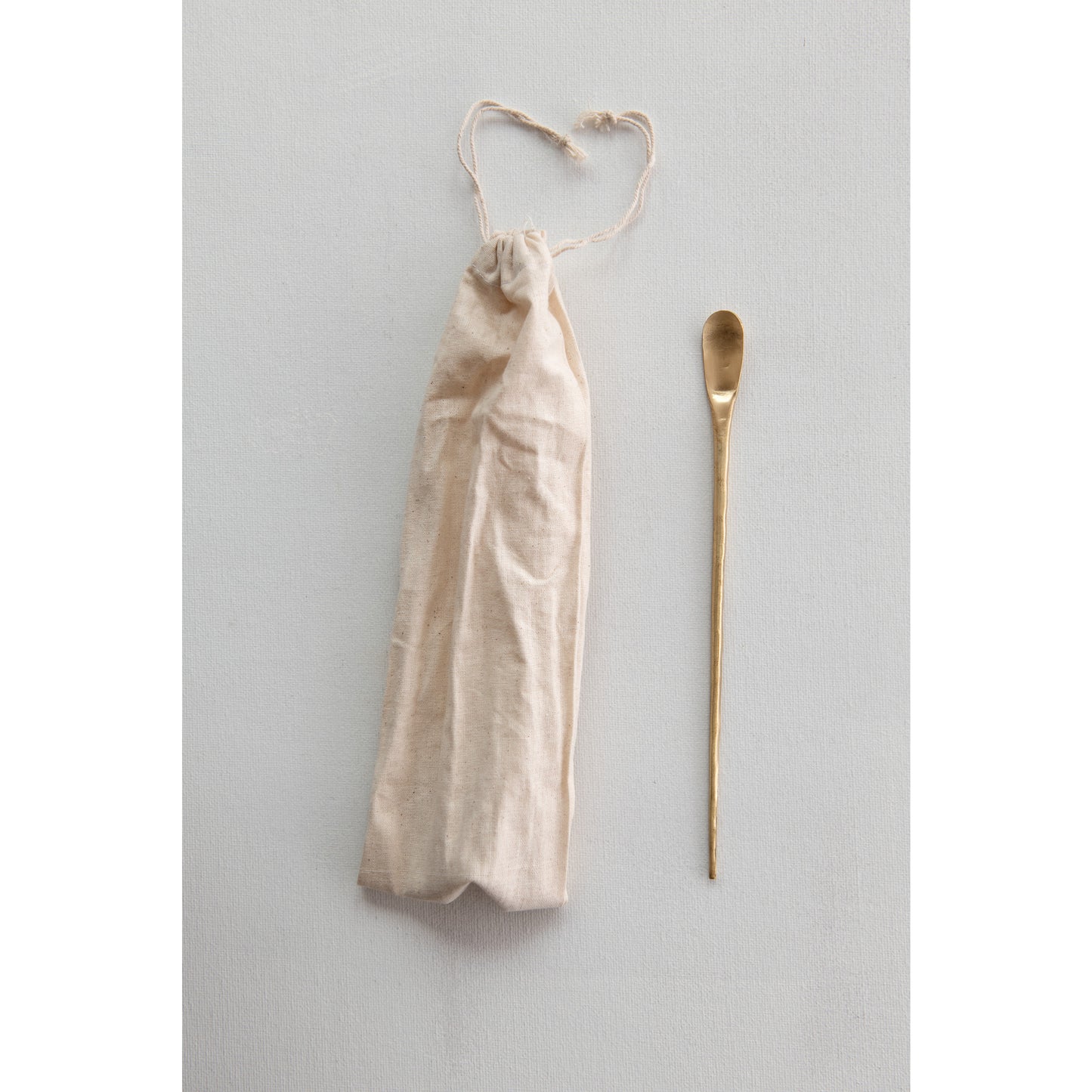 Brass Cocktail Spoon, 9”