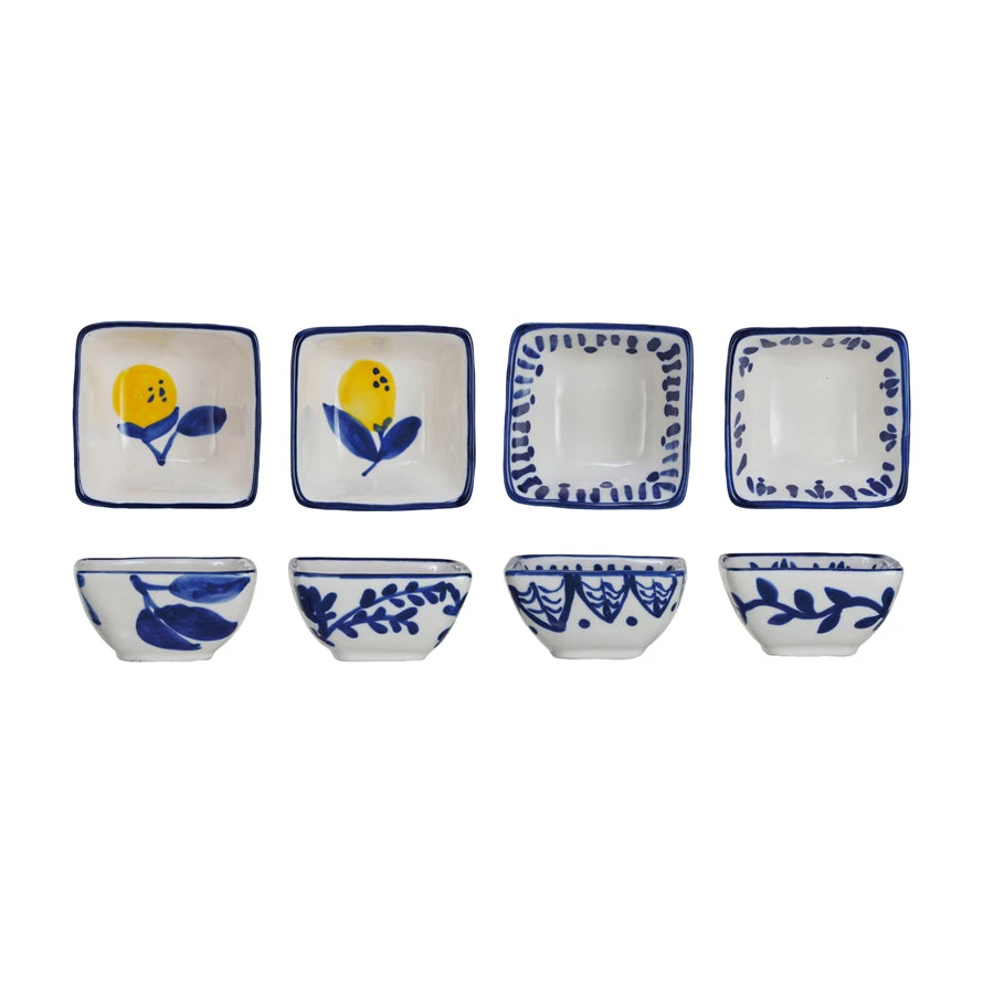 Stoneware Dish with Lemons, 4 Styles