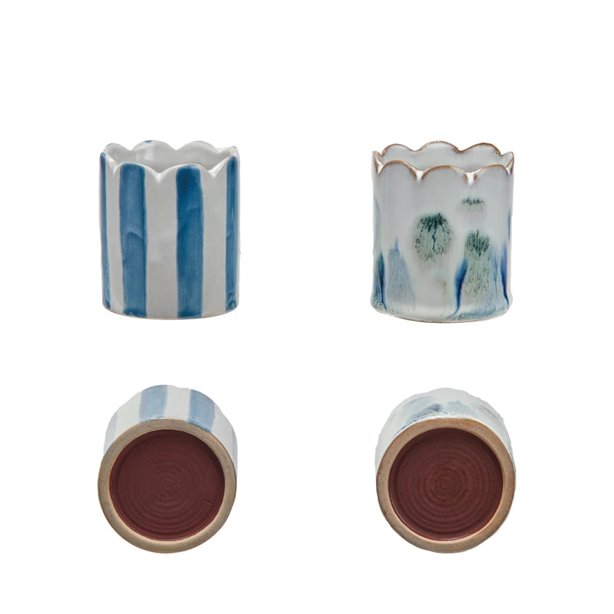 Stoneware Matchstick Holder with Striker, Assorted