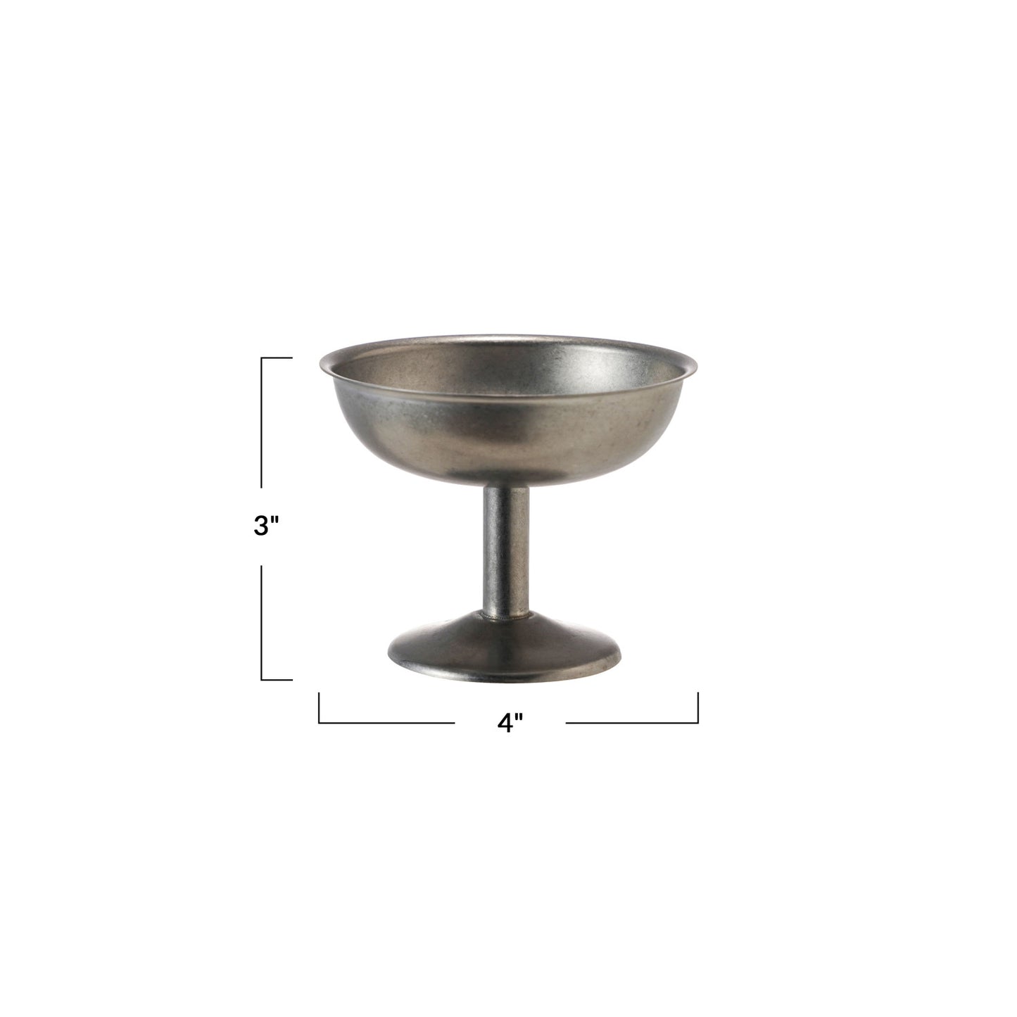 Stainless Steel Footed Coupe Glass
