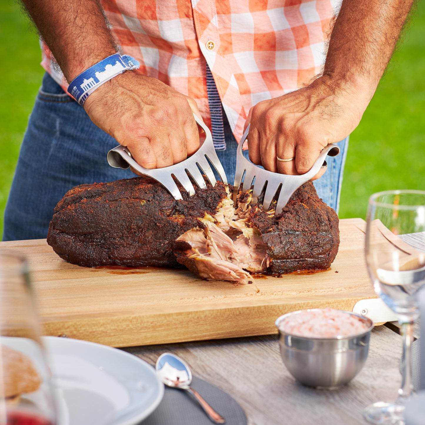 Rosle Stainless Steel Pulled Pork Forks, 2 Pce
