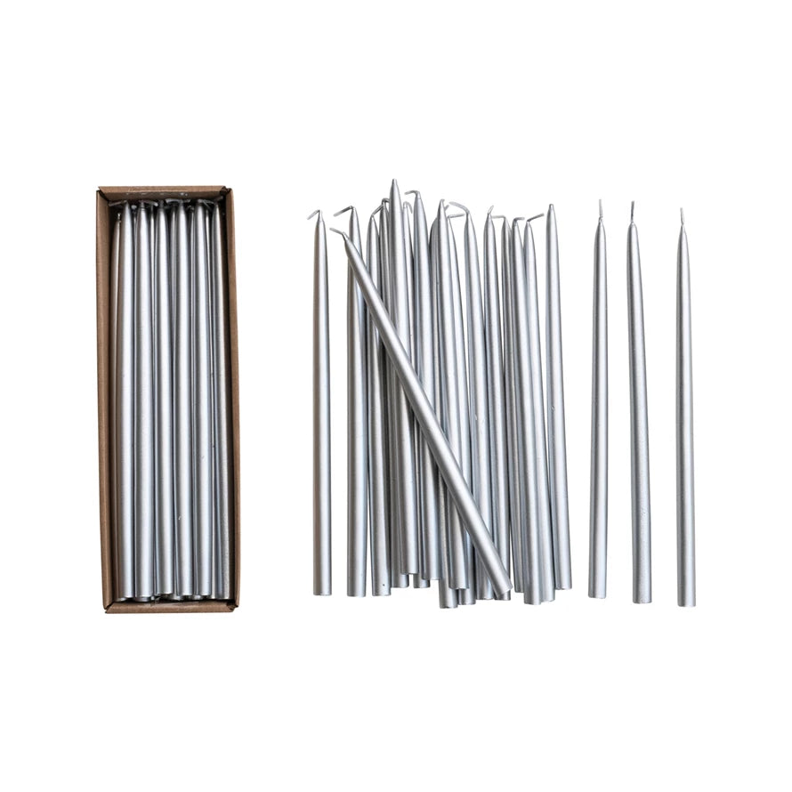 Thin Taper Candles in Box, Set of 24