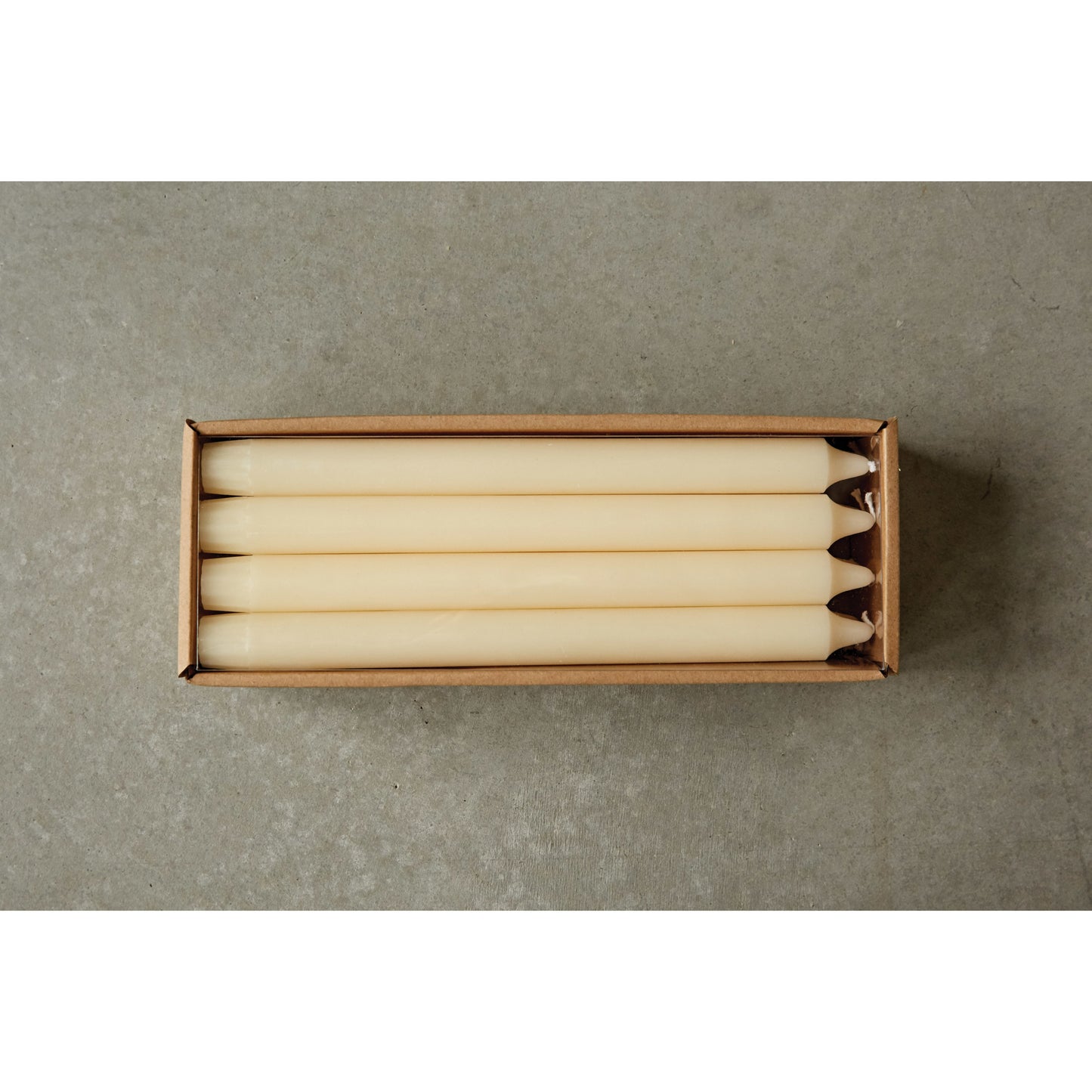 Ivory 10” Taper Candles, Set of 12