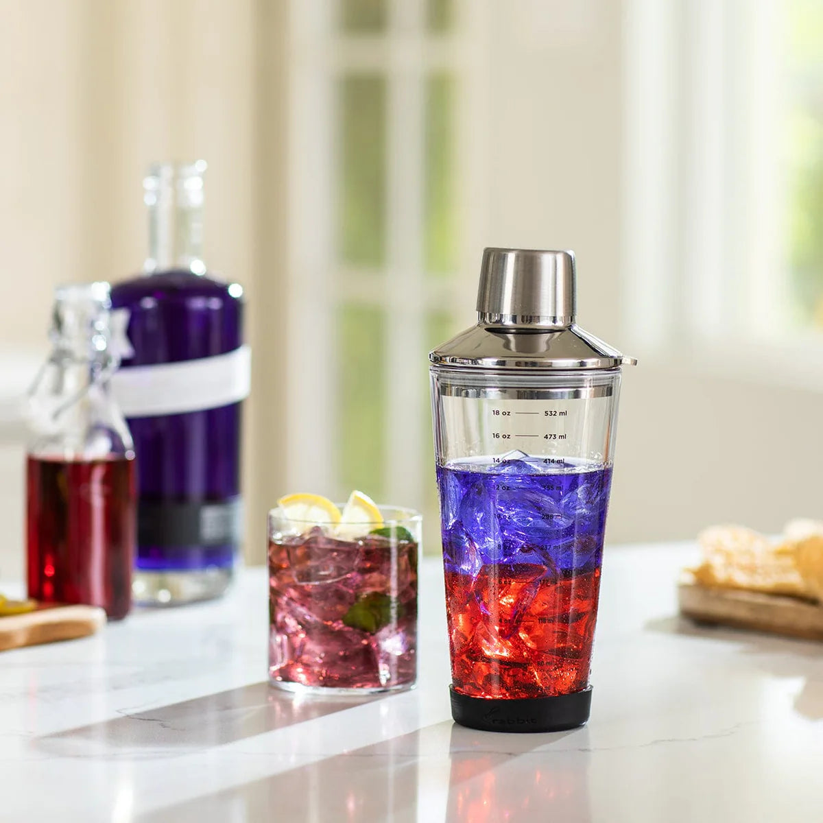 Glass Cocktail Shaker, 18oz