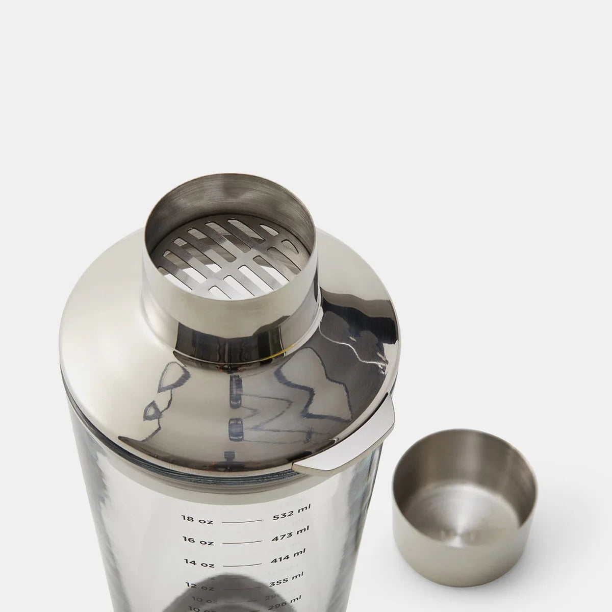 Glass Cocktail Shaker, 18oz