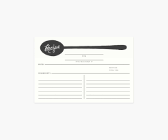 Charcoal Spoon Recipe Cards, Set of 12