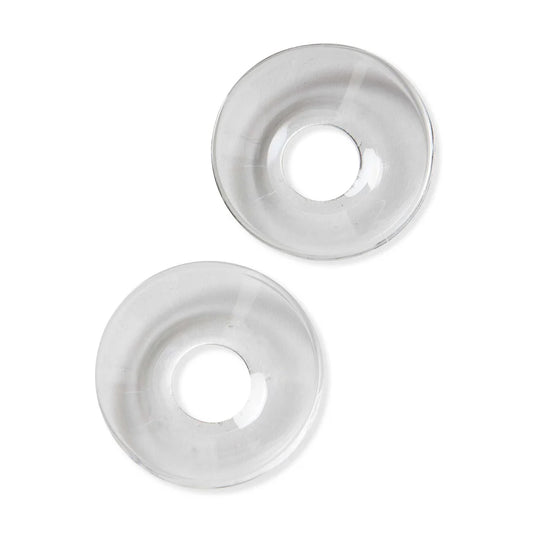 Glass Taper Bobeche, Set of 2