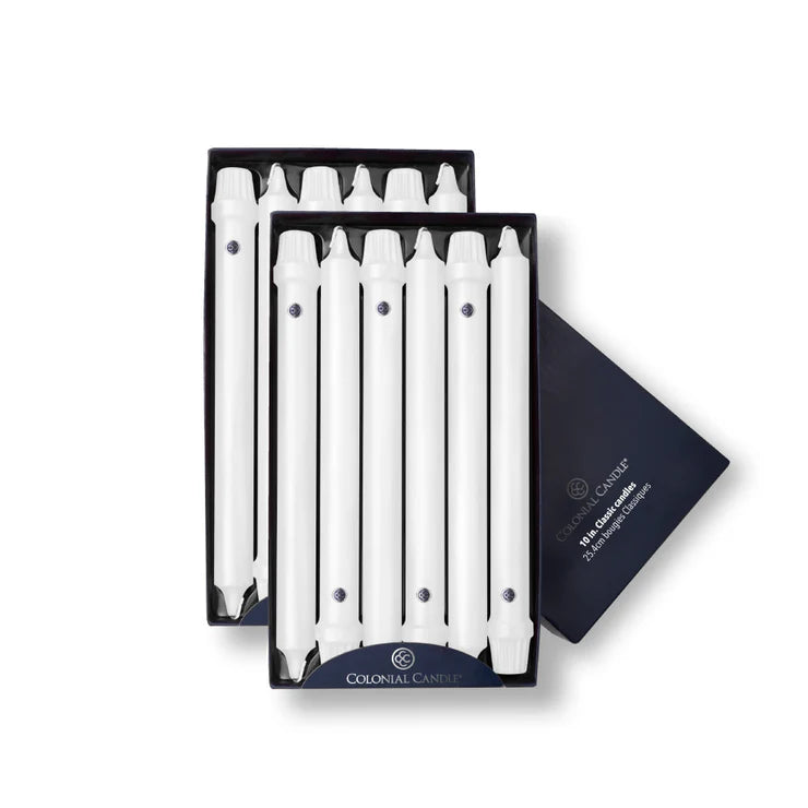 Colonial Candles Classic Dinner Candle, 10” Individual