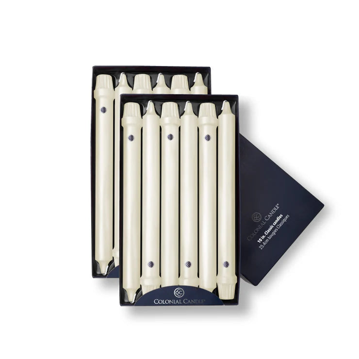 Colonial Candles Classic Dinner Candle, 10” Individual