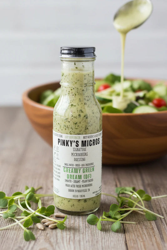 Pinky's Micros Creamy Green Dream Dressing, 8 Fl Oz