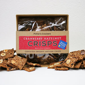 Potter's Organic Artisan Crisps - Cranberry Hazelnut