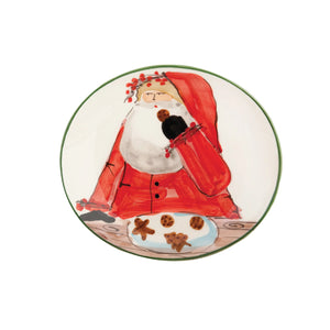 Vietri Old St. Nick Cookie Plate