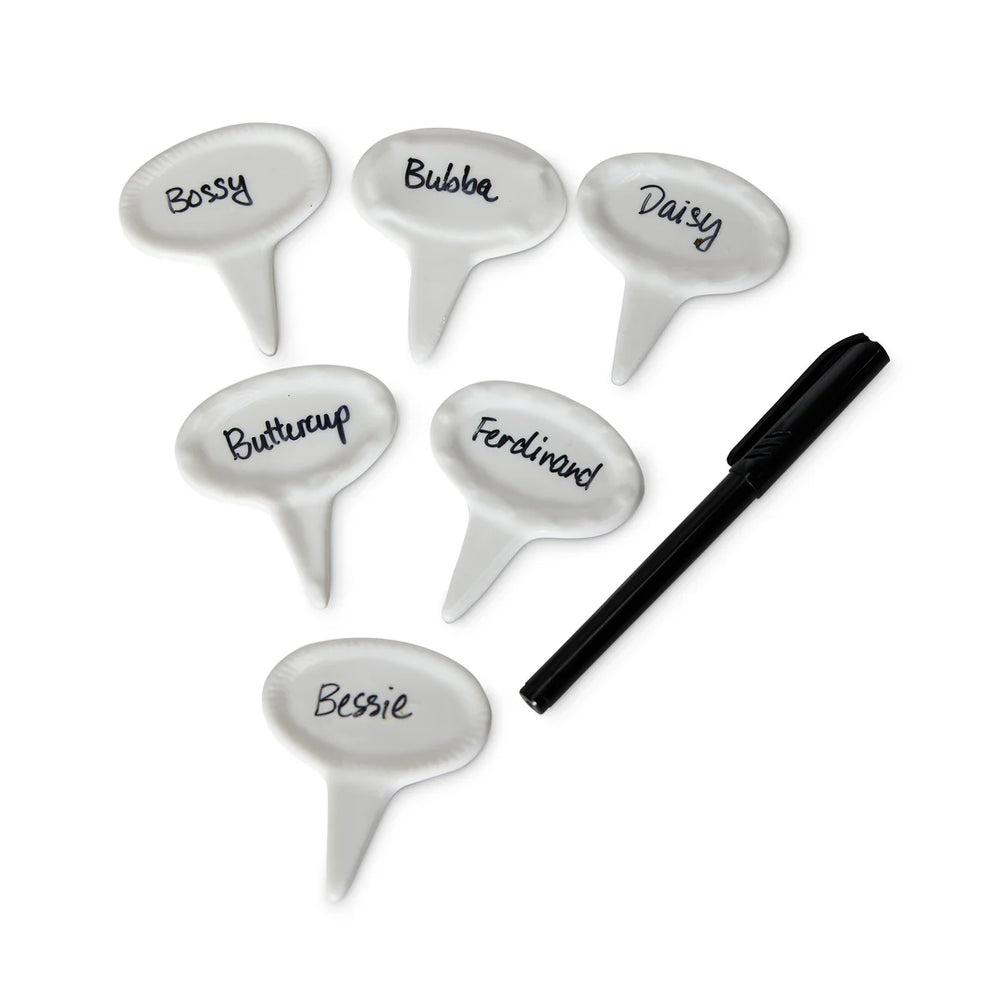 Oval Cheese Marker Set of 6