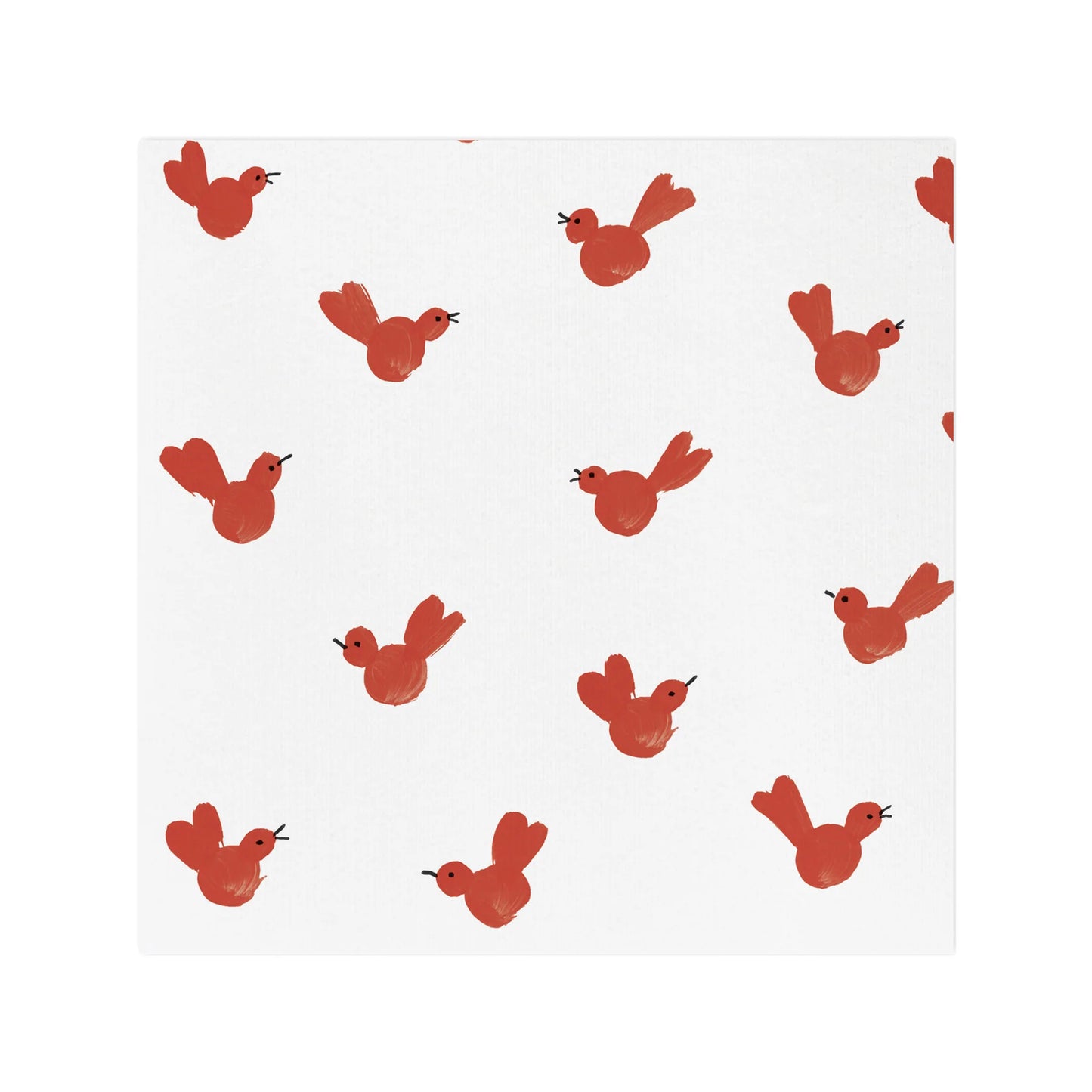 Vietri Papersoft Red Bird Cocktail Napkins - 20 PC