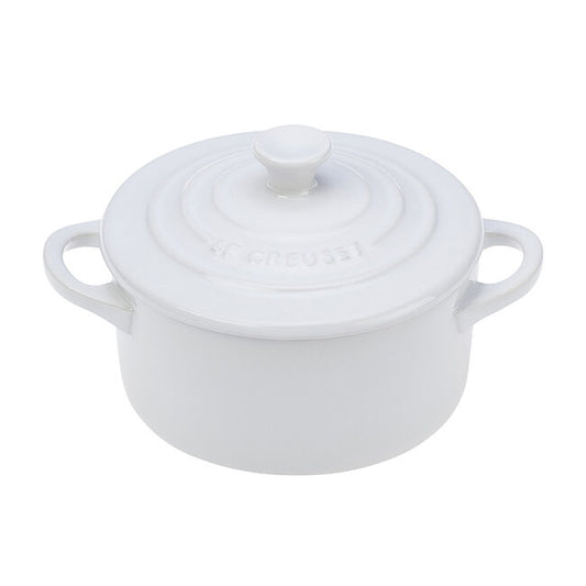 Le Creuset Mini Round Cocotte - White, 8 oz