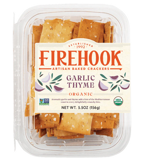 Firehook Organic Garlic & Thyme Crackers