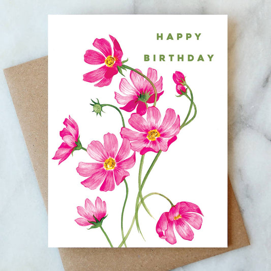 Abigail Jayne Design - Cosmos Birthday Greeting Card