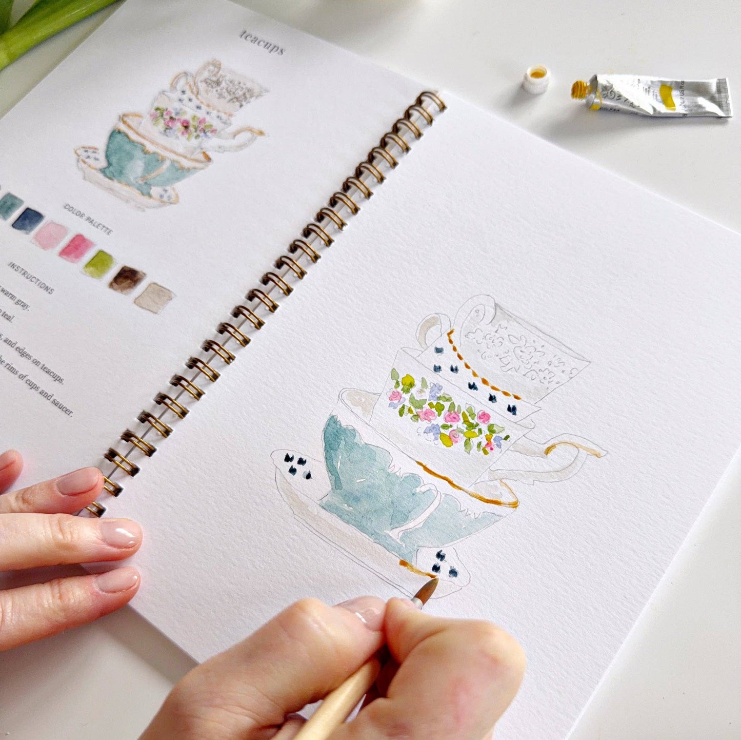 emily lex studio Spring Watercolor Workbook