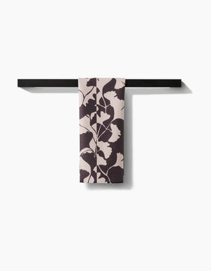 Geometry - Midnight Ginkgo Tea Towel