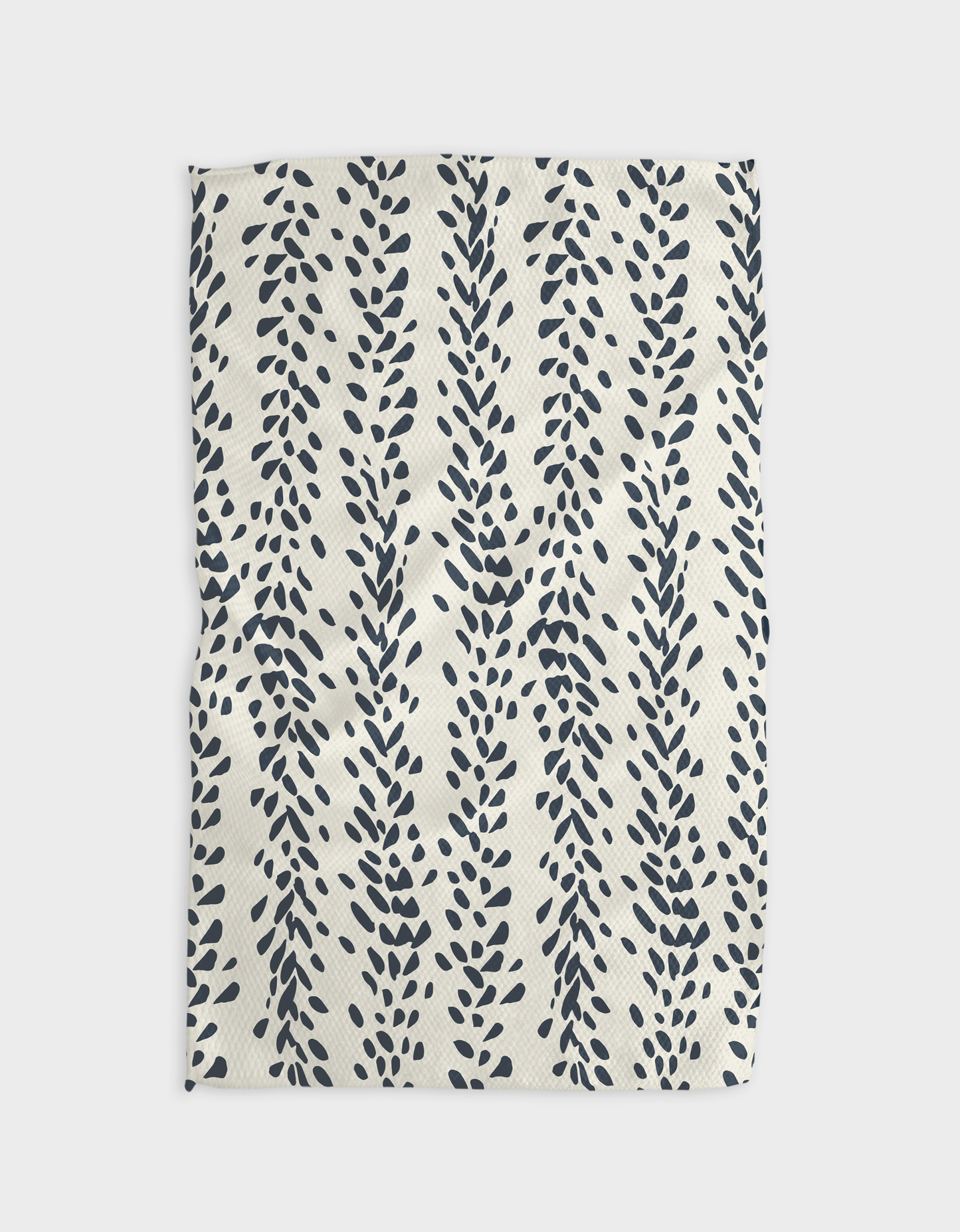 Geometry - Reeds Printed Midnight Tea Towel