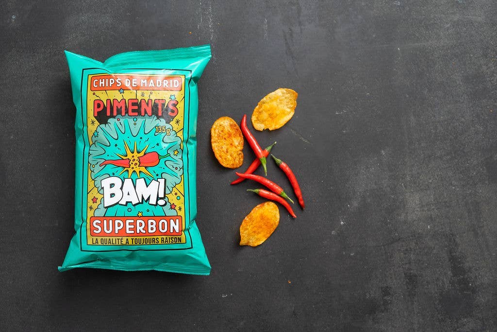Superbon Chips de Madrid -  Chili BBQ Potato Chips, 135g