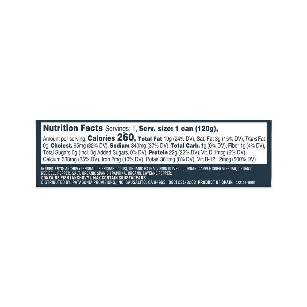 Patagonia Provisions Spicy Anchovies, 4.2 oz