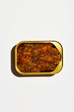Fishwife Smoked Rainbow Trout with Red Chimichurri