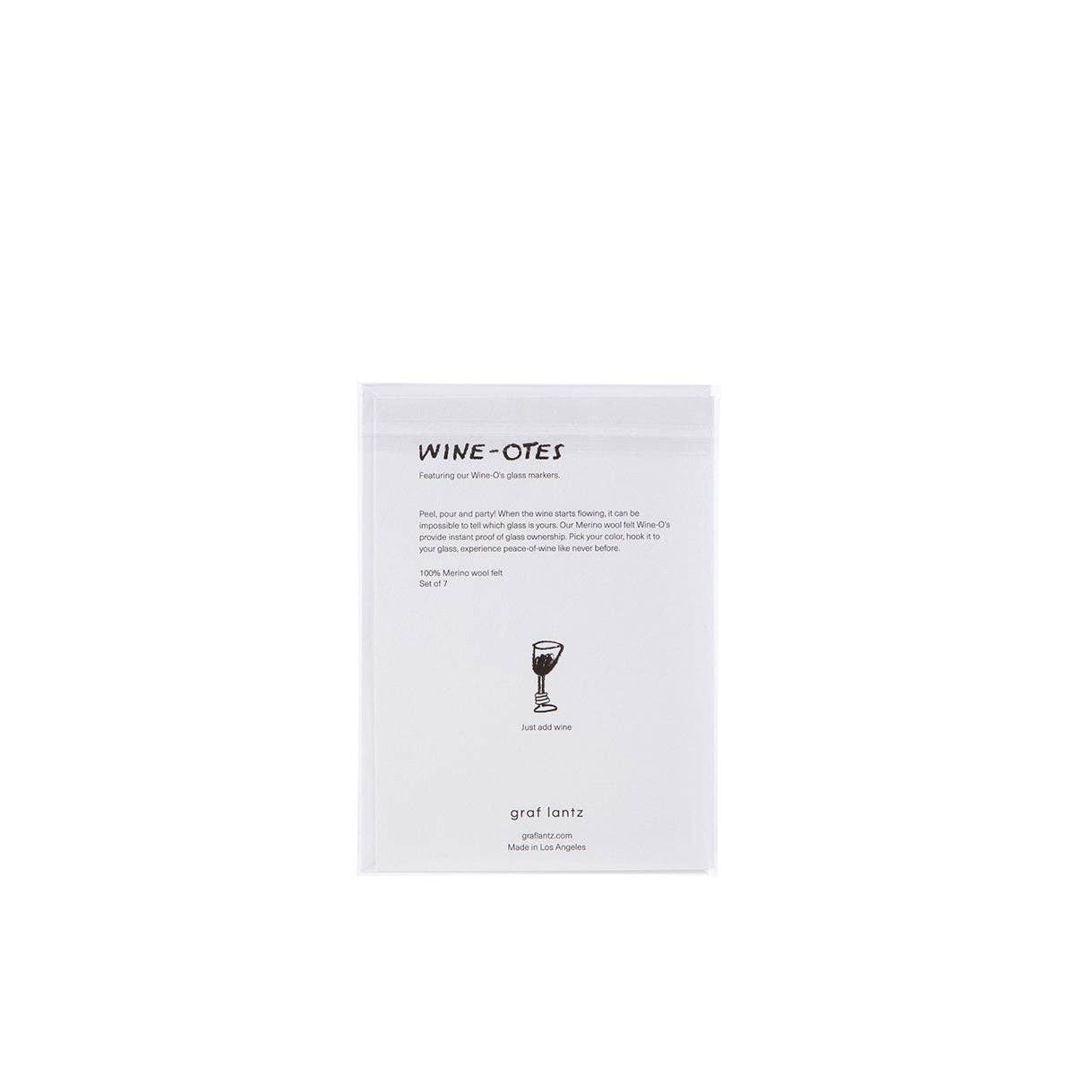 Graf Lantz - Wine-Ote's Merino Wool Felt Wine Marker Note Card