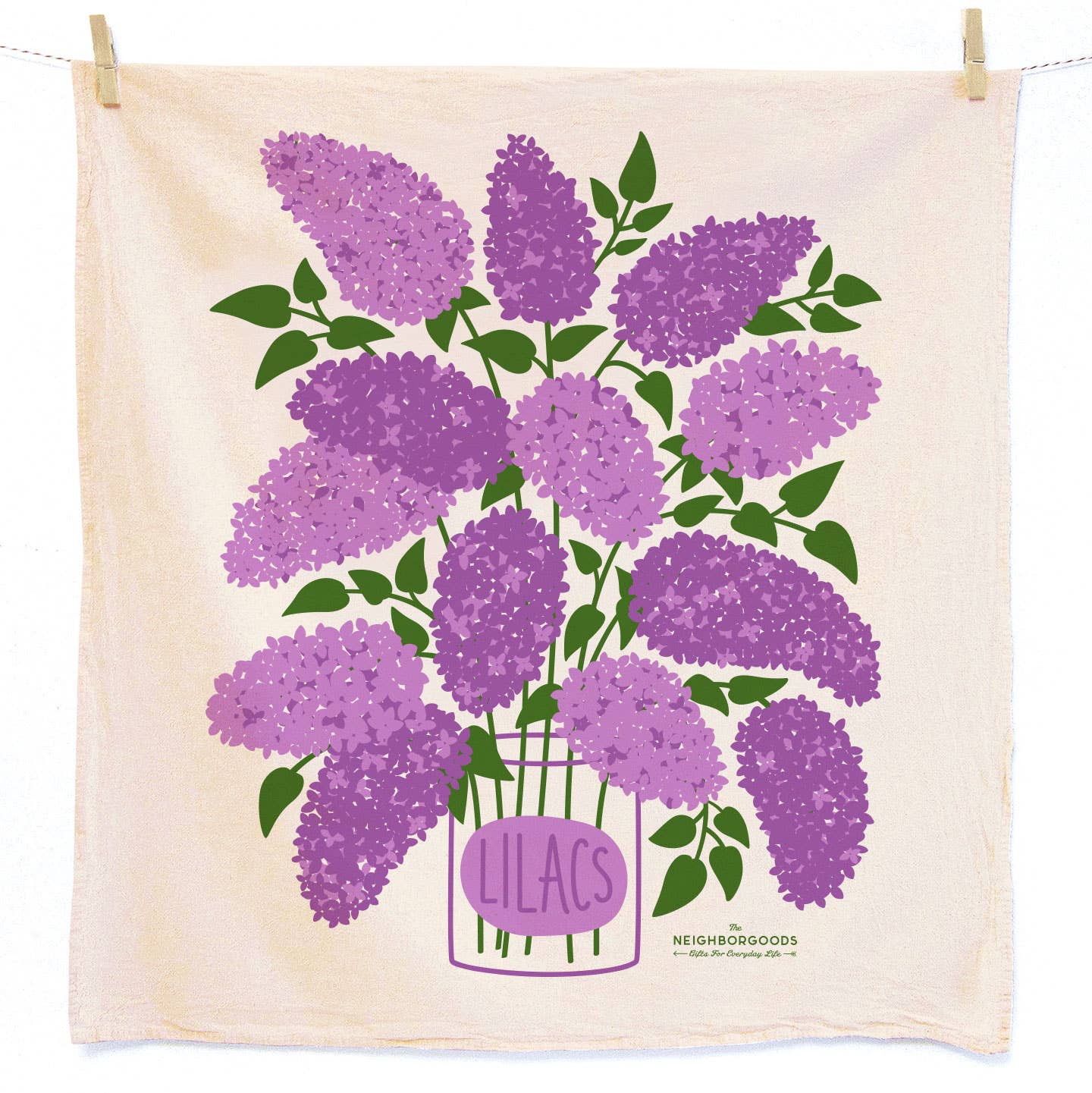 The Neighborgoods I Lilac Purple Tea Towel, Set of 2