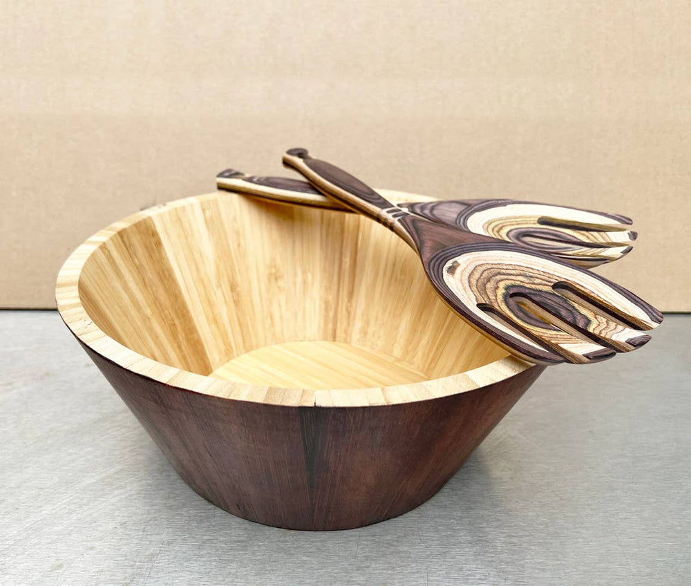 Island Bamboo Natural Salad Bowl