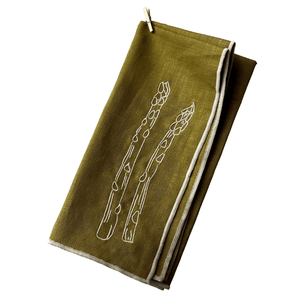 MÆGEN - Linen Blend Napkins - Asparagus, Set of 2