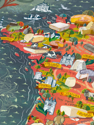 Water & Wines - Cheese Puzzle - France