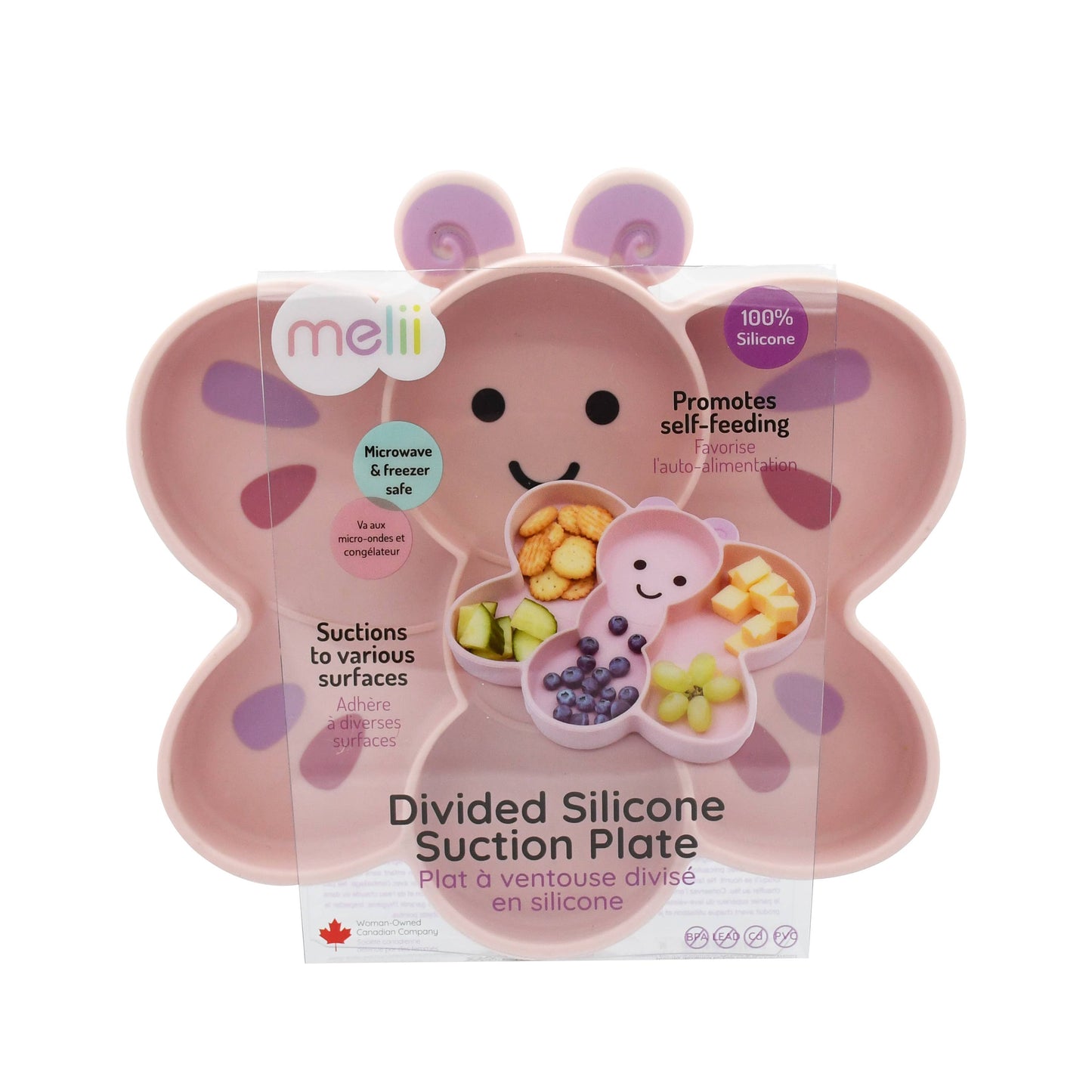 melii Divided Silicone Suction Plate