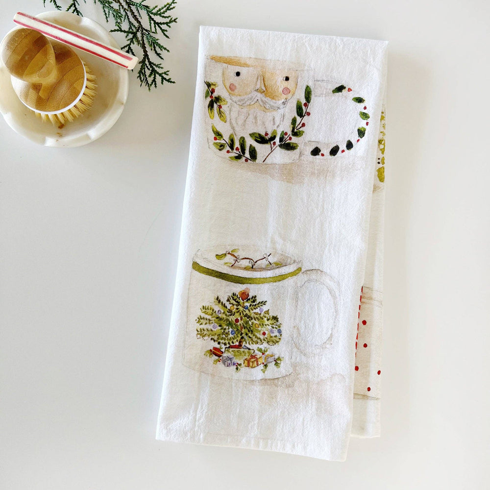 emily lex studio Christmas Mugs Tea Towel