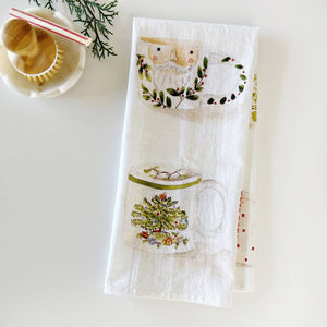 emily lex studio Christmas Mugs Tea Towel