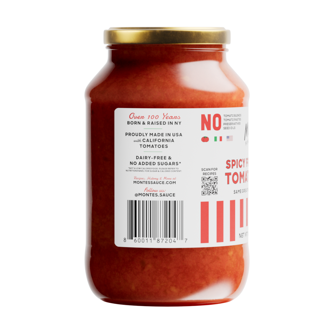 Monte’s Fine Foods - Monte's Spicy Fra Diavolo Tomato Sauce 16oz