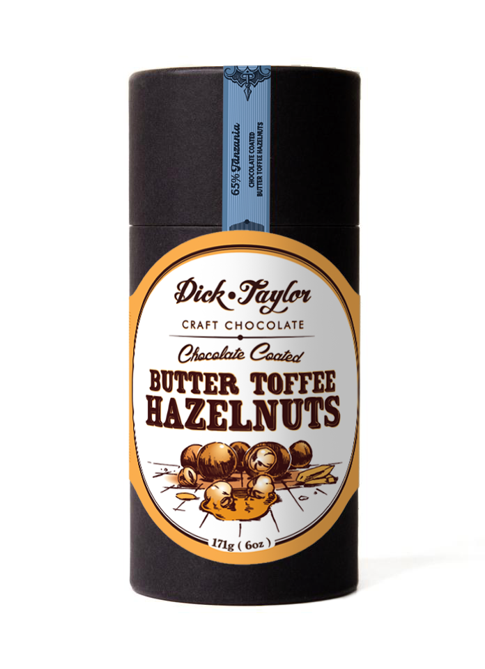 Dick Taylor Craft Chocolate Coated Butter Toffee Hazelnuts