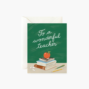 Botanica Paper Co. Wonderful Teacher Greeting Card