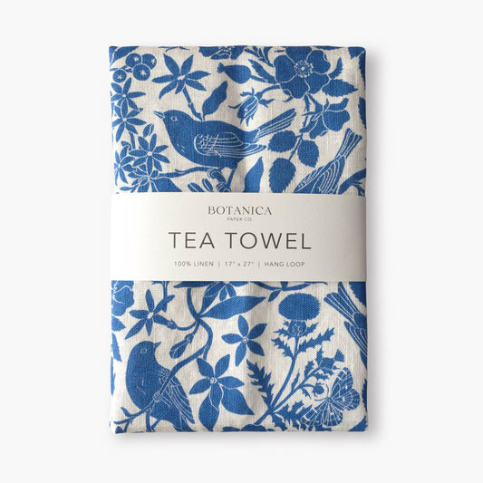 Botanica Paper Co. Songbirds 100% Linen Tea Towel