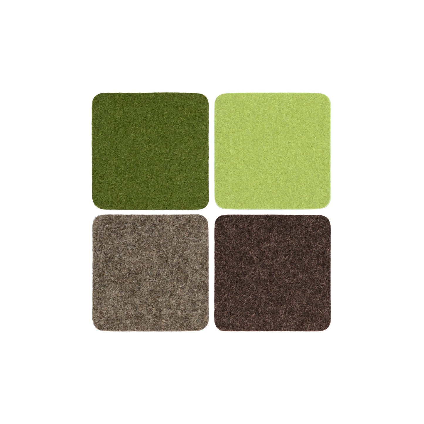 Graf Lantz - Bierfilzl Merino Wool Felt Square Coaster Multi 4 Pack