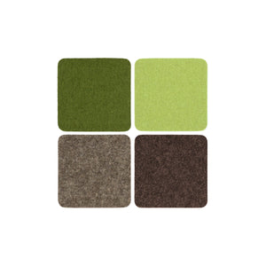 Graf Lantz - Bierfilzl Merino Wool Felt Square Coaster Multi 4 Pack