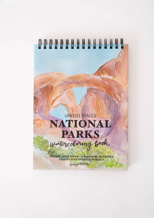 Bailey Rae Studio National Parks Watercoloring Book