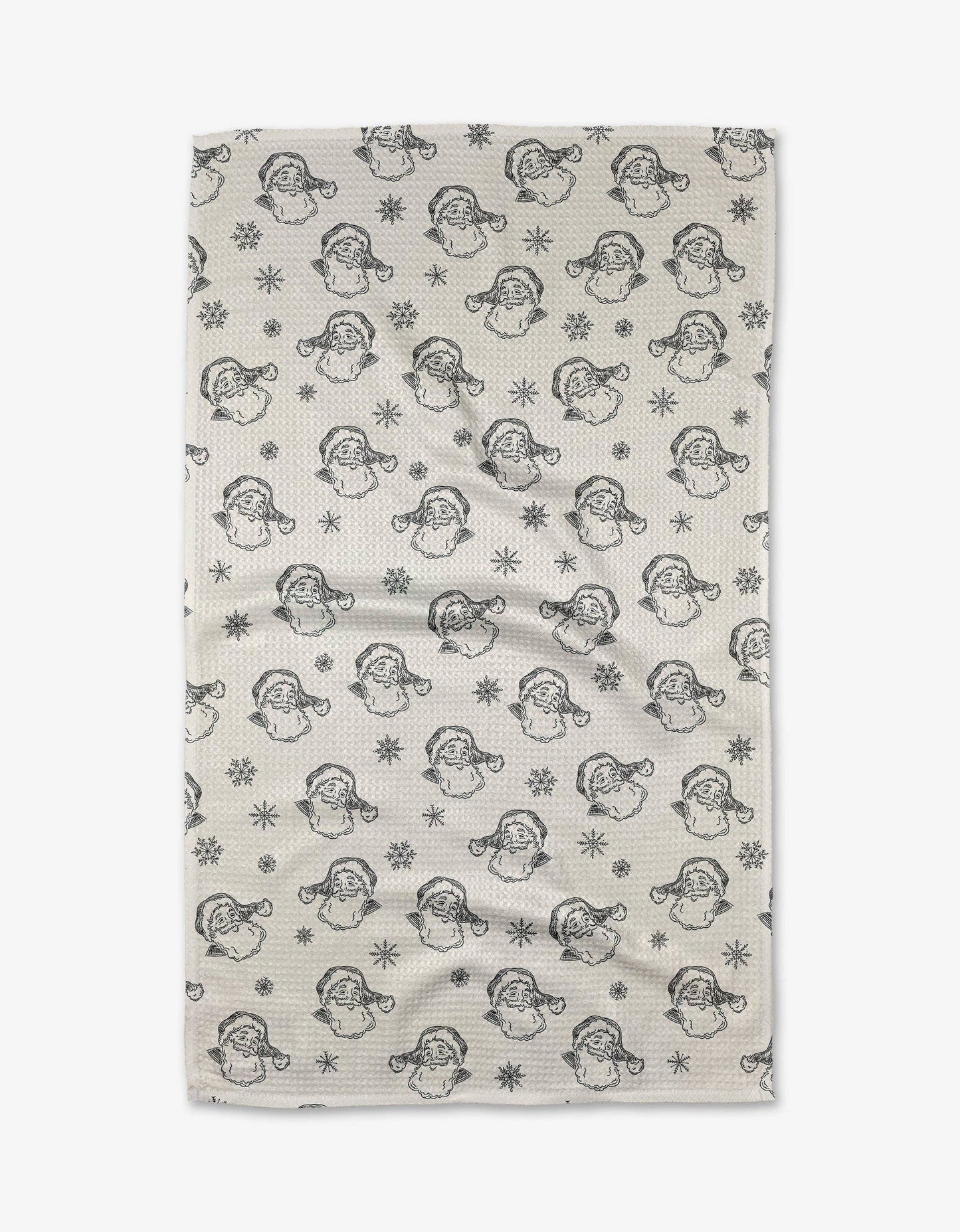 Geometry - Vintage Santa Tea Towel