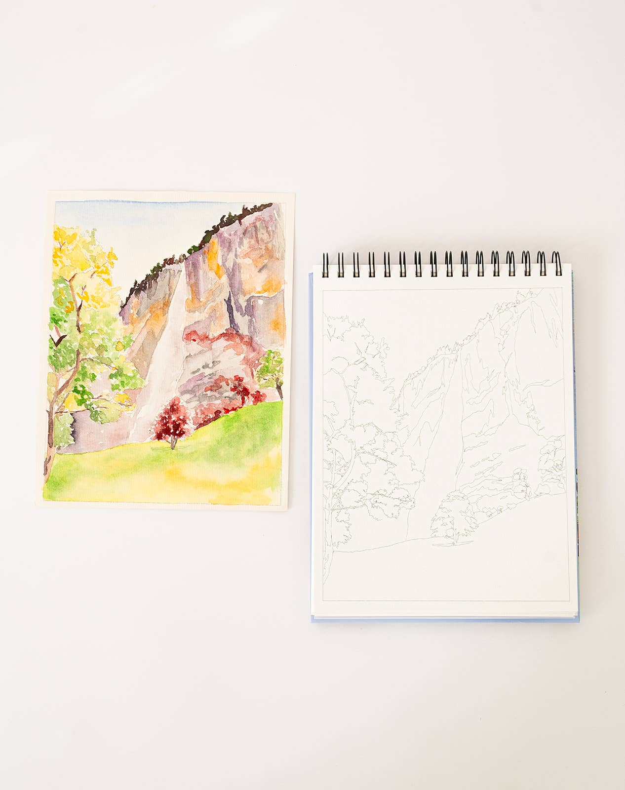 Bailey Rae Studio Landscape Watercoloring Book
