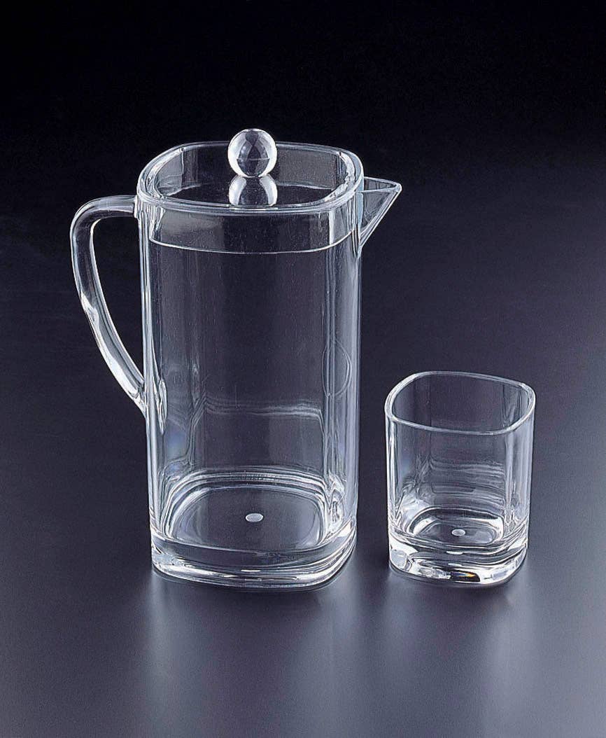Acrylic Square Pitcher, 2Qt