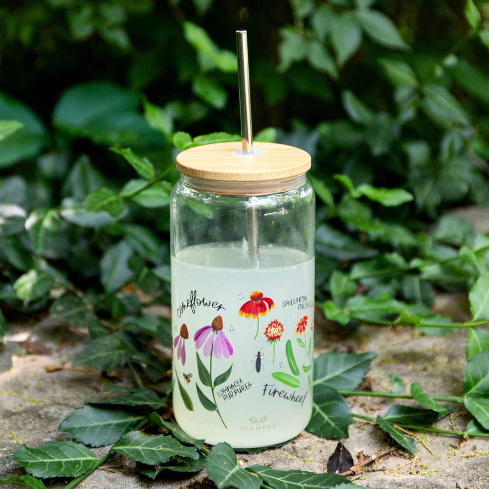 Wildflower Botanicals Glass Cup